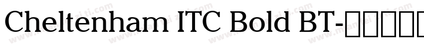 Cheltenham ITC Bold BT字体转换